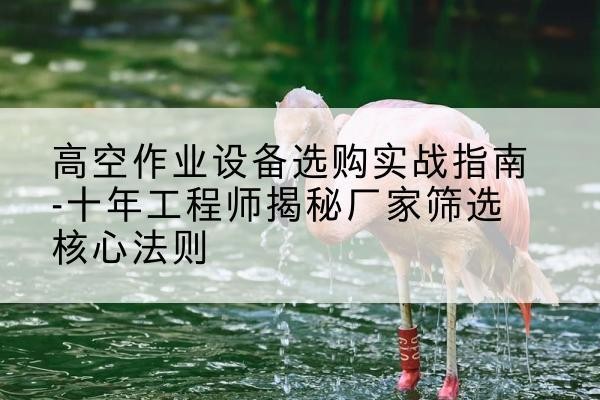 宾川剪叉式升降机厂家-高空作业设备选购实战指南-十年工程师揭秘厂家筛选核心法则